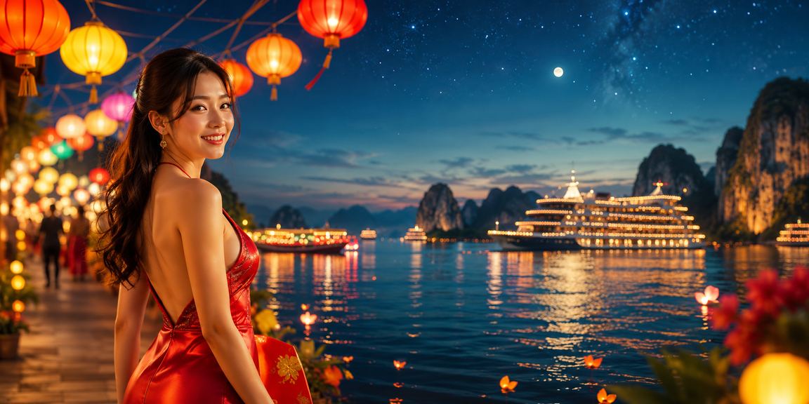 Chợ đêm cùng hoạt động cá cược bắt cá tại Vịnh Hạ Long